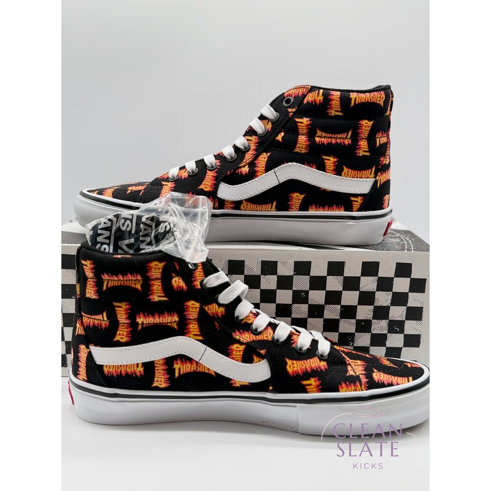 Vans · Skate Sk8-Hi · Thrasher Black/Multi · Mens 9.5